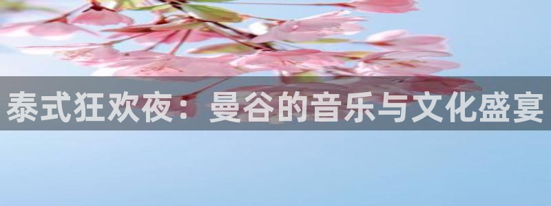 狗子283平台登录注册：泰式狂欢夜：曼谷的音乐与文化盛宴