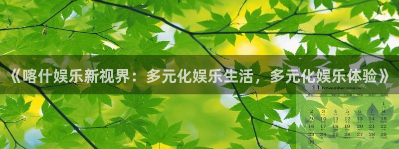 狗子28体育合法嘛：《喀什娱乐新视界：多元化娱乐生活，多元化娱乐体验》