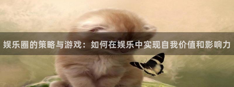 狗子28平台主管：娱乐圈的策略与游戏：如何在娱乐中实现自我价值和影响力